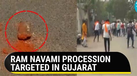 Gujarat Stones Pelted At Ram Navami Procession In Vadodara Cops Hold