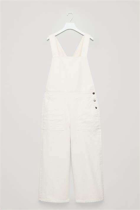 Cos Denim Dungarees In White Lyst