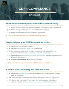 Gdpr Audit Report