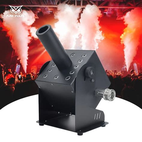 DMX Control Smoke Fog Cannon Machine Column LED RGB CO2 Jet Machine For