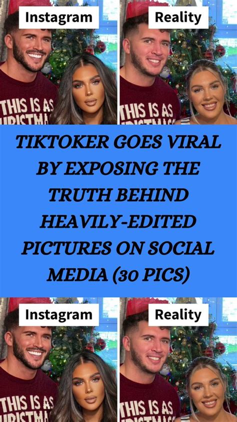 Tiktoker Goes Viral By Exposing The Truth Behind Heavily Edited Pictures On Social Media 30 Pics