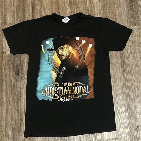 Christian Nodal Official Tour Concert T Shirt Promo M… - Gem