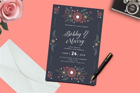 50 Wonderful Wedding Invitation And Card Design Samples Design Shack