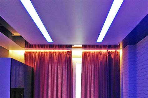 Подсветка гардины - 42 фото