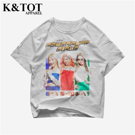 Putih Kntot Kaos Baju The Powerpuff Girls Loona Kpop Korean Korea