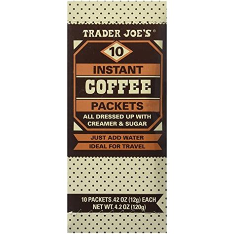 Tj Instant Coffee Packets With Creamer And Sugar 10 Packets 42 Oz Pack Of 2