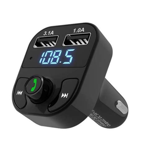 Купить Трансмиттер для авто FM-модулятор ФМ X8 с Bluetooth блютуз, цена ...
