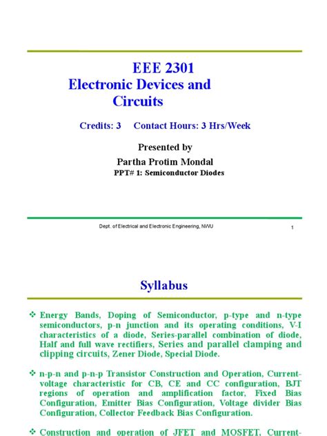 Semiconductor Diodes | PDF