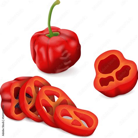 Whole Quarter Slices And Wedges Of Rocoto Peppers Locoto Peppers