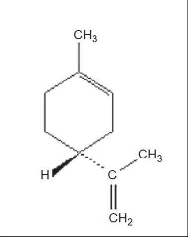 Illustration of D-limonene chemical structure [11] | Download ...