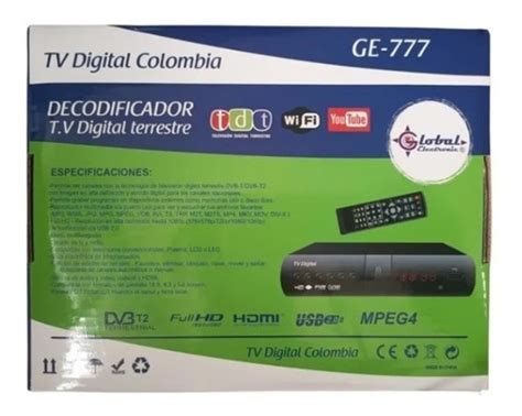 Tdt Decodificador Tv Digital Receptor Televisión Codificado Cuotas