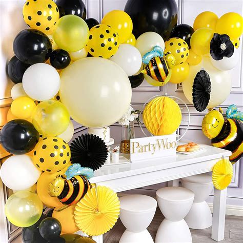 Buy Partywoo Bee Balloon Garland Kit Pcs Bumble Bee Balloons Bee