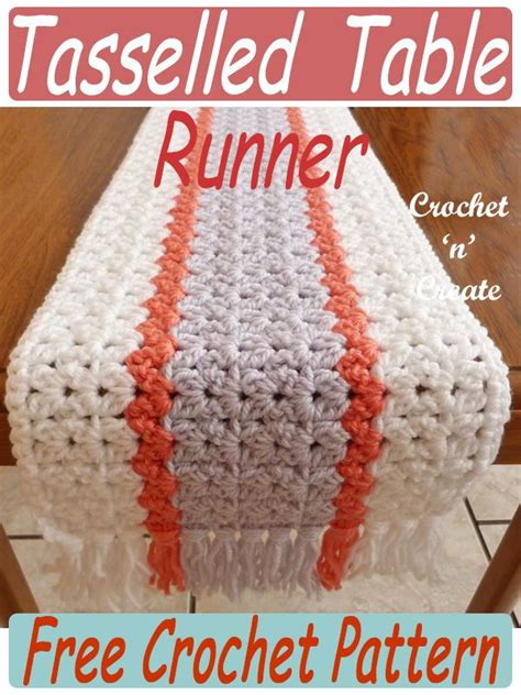 Crochet Tasselled Table Runner Free Crochet Pattern Artofit