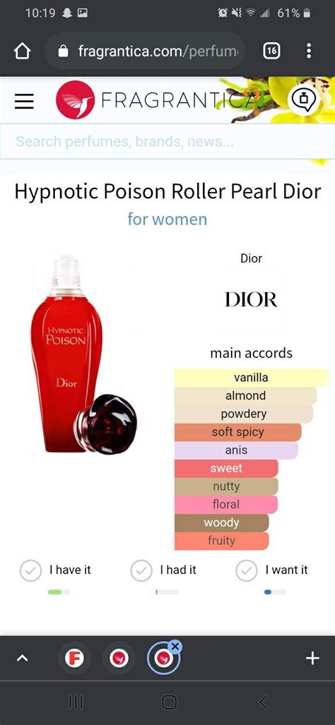 Hypnotic Poison Roller Pearl Dior Hypnotic Poison Hypnotic Fruity