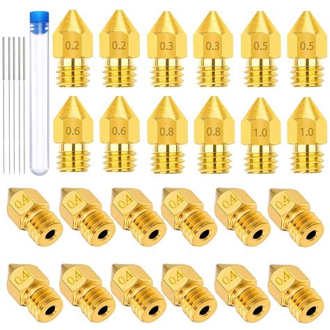 Buy Morima 3d Printer Nozzles Brass Mk8 Extruder Nozzles Heat Resistant 3d Printer Nozzle With