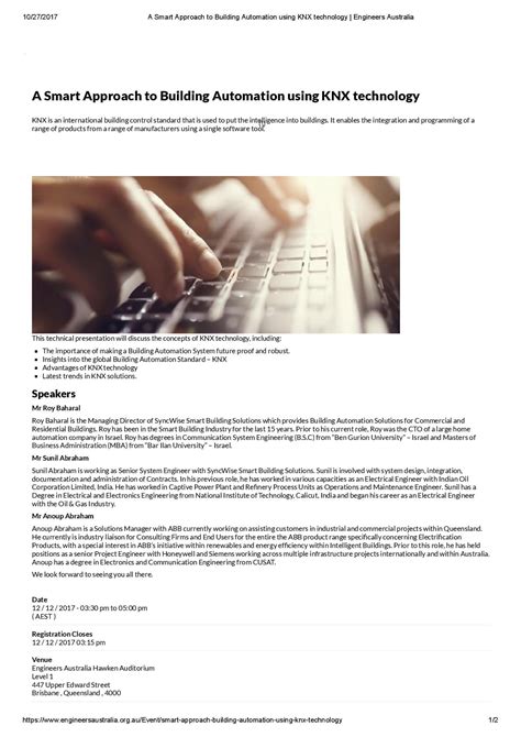 Technical Talk On Knx By Syncwise And Abb Syncwise