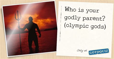 Who Is Your Godly Parent Olympic Gods