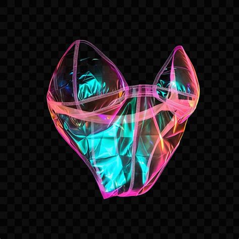 Premium PSD Retro Inspired Bikini With A High Waisted Bottom And A Playf Glowing Object Y K