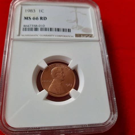 Lincoln Cent Ngc Ms Rd Bright Red With Free Shipping