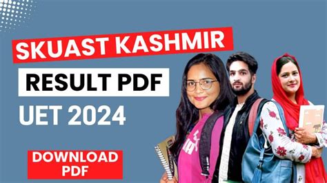 SKUAST Kashmir UG Entrance Result 2024 OUT Skuastkashmir Ac In UET