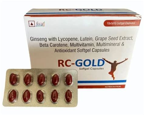 RC GOLD Softgel Capsules At 1200 Box Calcitriol Calcium Carbonate