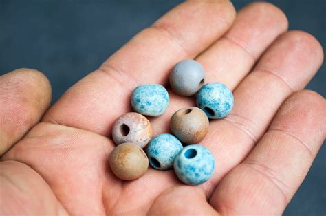 Terracotta Ball Beads Handmade Matte Ceramic Beads 10mm Diameter