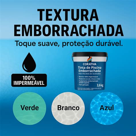 Tinta Emborrachada Para Piscina - Tinta Emborrachada para Piscina 3,6Kg – Impermeabilizante Borracha ...