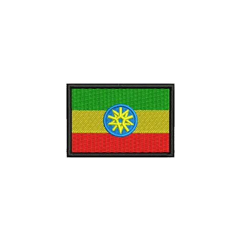 Ethiopia Flag | Foreign Country Digitized Embroidery Design | e4Hats ...