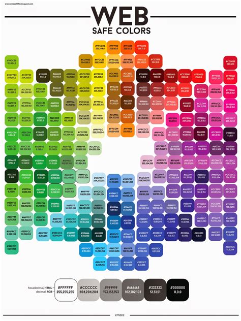 Art Bluck: Web Color Chart