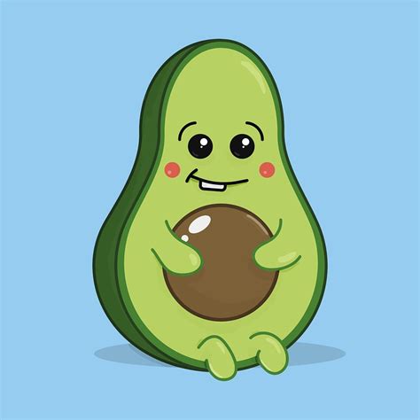 Download Avocado Cartoon Fruit Royalty Free Stock Illustration Image