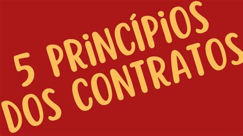 Princ Pios Dos Contratos Contratuais Segundo A Nova Teoria