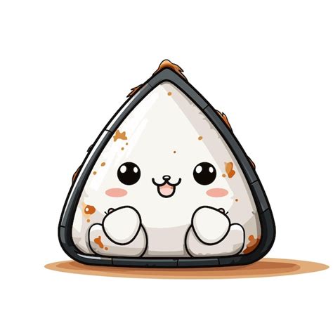 Cute Onigiri Sushi Food Cartoon Illustration Cartoon Eps Premium Ai