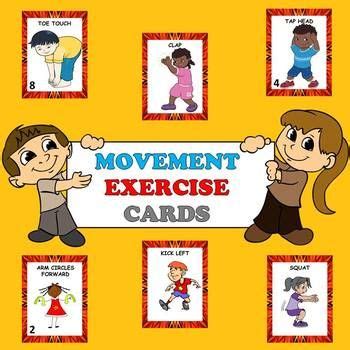 Non-Locomotor Movement / Exercise Cards and Lesson Plans | Card workout ...