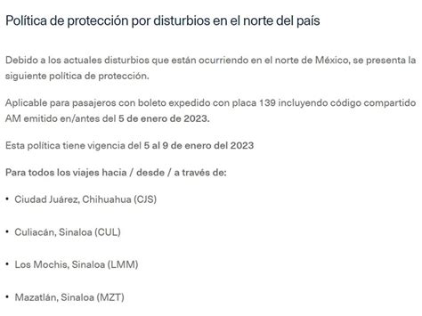 Aeroméxico canceló vuelos en Ciudad Obregón los aeropuertos de