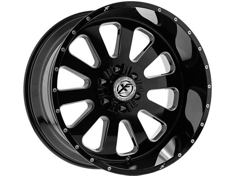 XF Offroad Forged Milled Gloss Black XFX 302 Wheel XFO XFX