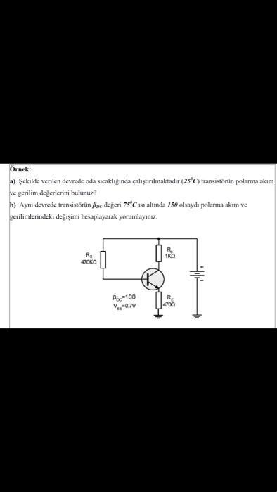 Solved Ornek a Şekilde verilen devrede oda sıcakiltĝnnda Chegg
