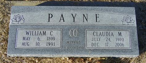 Claudia May Gentry Payne Find A Grave Memorial