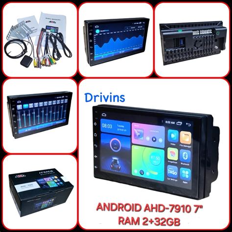 Jual HEAD UNIT DOUBLE DIN ANDROID AHD 7910 7 INCH RAM 2 32GB UNIVERSAL