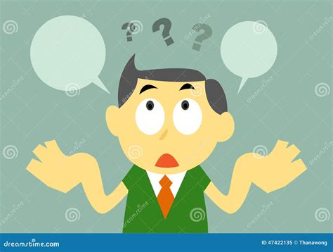 Cartoon Boy Confuse On Choice Between Good And Evil Vector Illustration