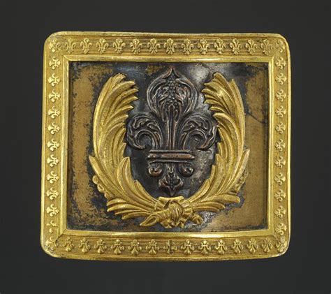 Plaque De Ceinturon D Officier D Infanterie De La Garde Royale Mod Le