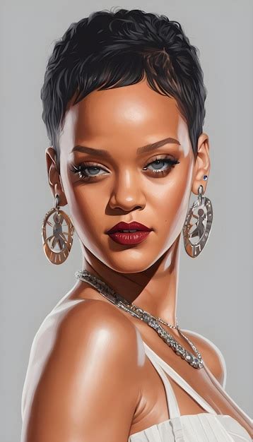 Premium Photo Rihanna Digital Art