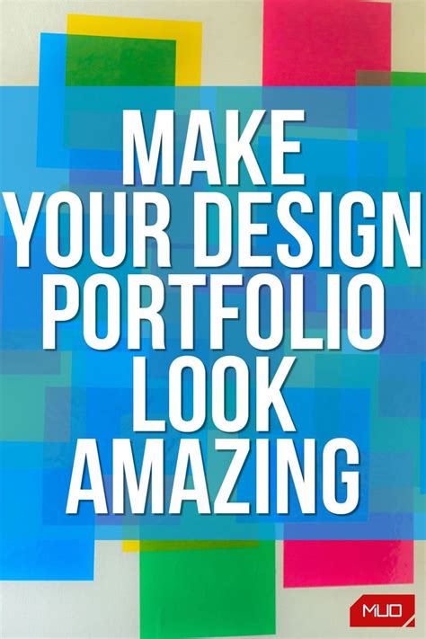 the words make your design portfolio look amazing