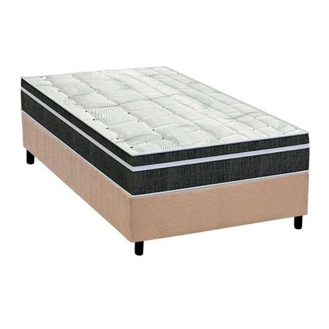 Cama Box Solteiro Colch O Molas Bonnel Orthoflex Venezia Base Crc