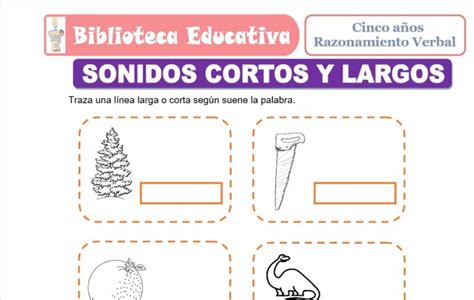 Sonidos Cortos Y Largos Para Nivel Inicial De Cinco A Os Biblioteca