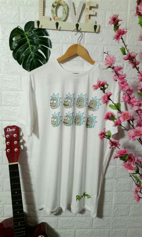 Sinsay Rick And Morty Moods White Shirt Men S Fashion Tops Sets