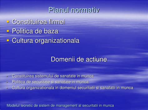 Ppt Sistemul De Management Al Securitatii Si Sanatatii In Munca