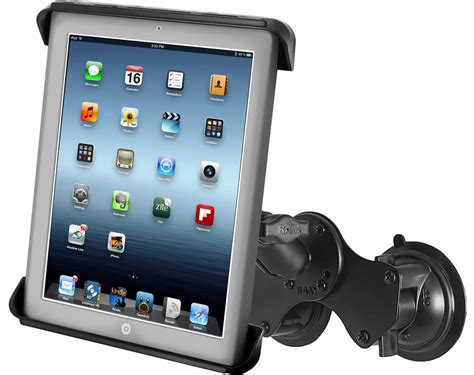 RAM Mount iPad Car Suction Cup Mount Dual Suction Heavy Duty RAM-B-189 ...