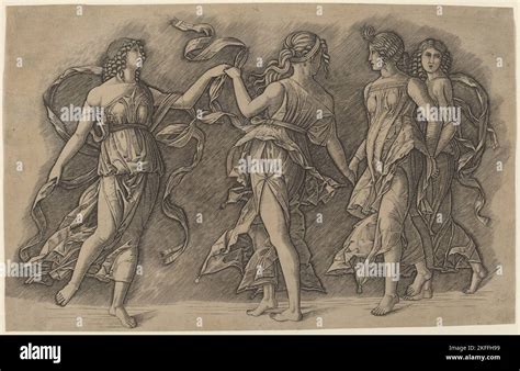 Four Dancing Muses 15001505 Stock Photo Alamy