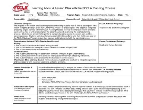 Planning Process Summary Page Template Pdf Worksheets Library