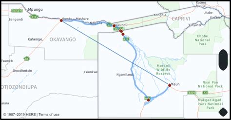 Maun Botswana Map